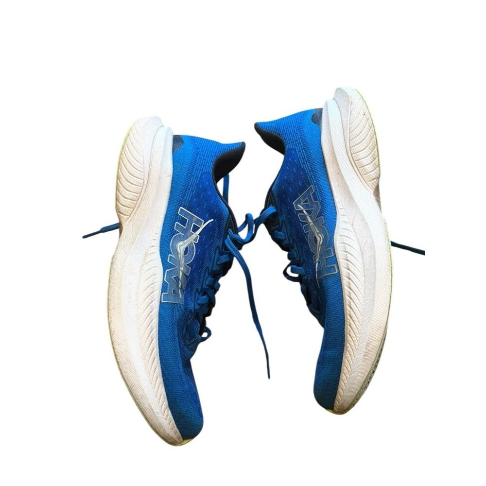 Men's HOKA Mach 6 Electric Cobalt Blue White Men’s Running Shoes Size 10 D